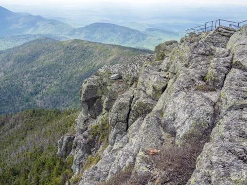On top of Whiteface Mountain Stock Photos