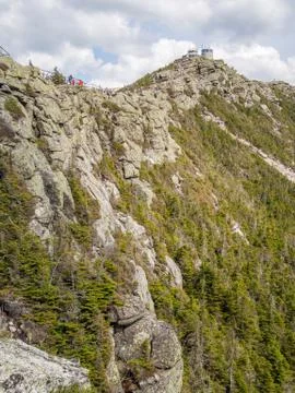 On top of Whiteface Mountain Stock Photos