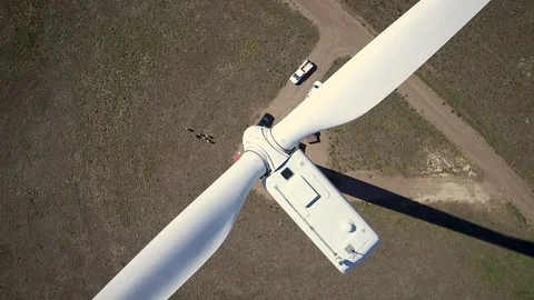 Top of Wind Turbine Video stock 78613210