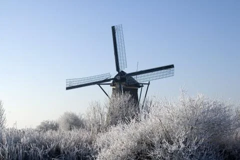 Top of a windmill Stock Photos