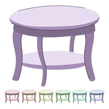 Top wood table vector cartoon graphic Stock Illustration