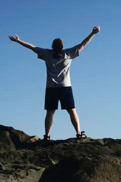 On top of the world Stock Photos