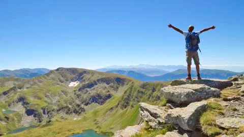 On top of the world Stock Photos