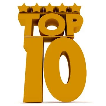 Top10. Illustrazione stock