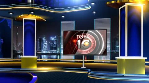 Top10 Virtual studio Illustrazione stock