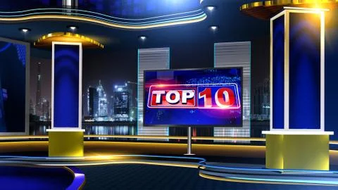 Top10 Virtual studio Illustrazione stock