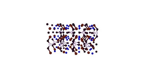 Topaz molecular structure isolated on white Stock Illustration