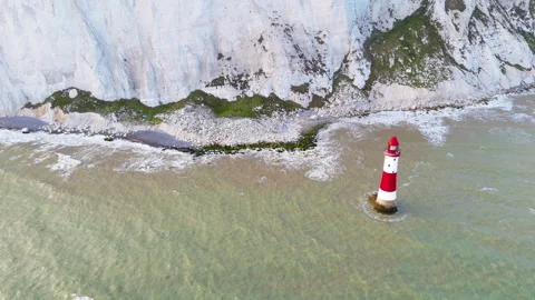 TopDown Lighthouse By WhiteCliffs Stock Footage 337707782