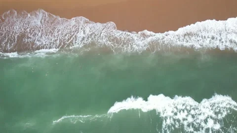 Topdown waves Stock Footage 166957156
