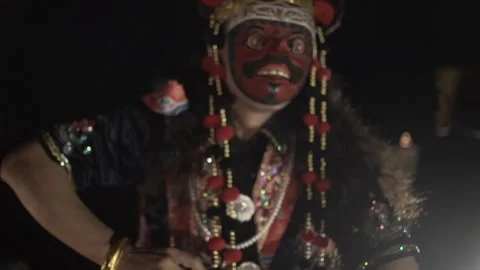 Topeng Dance 2 Stock Footage 242016919