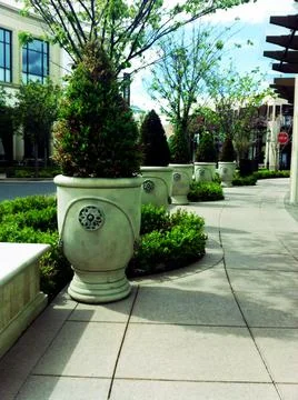 Topiary Planters Foto stock