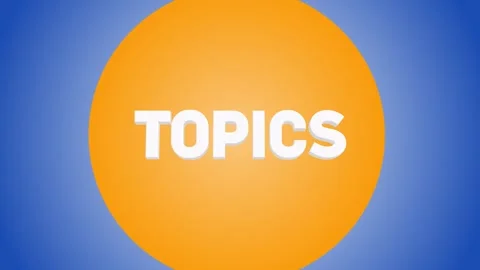 TOPICS 3D Text Transition 4k 動画素材 271132430