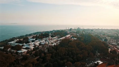 Topkapı Palace Aerial View 库存影片 81259730