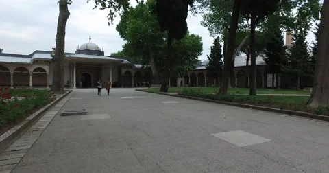Topkapi Palace an architectural monument and museum Stock Footage 64210752