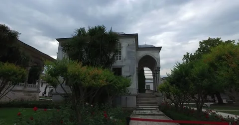 Topkapi Palace an architectural monument and museum Stock Footage 64211073