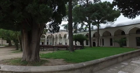 Topkapi Palace an architectural monument and museum Stock Footage 64211105