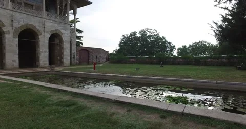 Topkapi Palace an architectural monument and museum Stock Footage 64211146