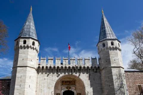Topkapi palace at istanbul Stock Photos