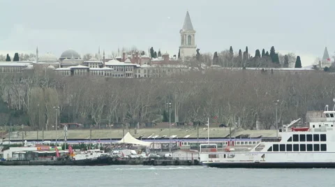 Topkapi Palace in Istanbul, Turkey (Editorial) Stock Footage 45305548