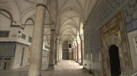 The Topkapı Palace (a large palace in Istanbul), Turkey Stock Footage 42969534