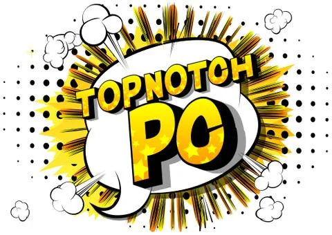 Topnotch PC (Acronym which stands for Personal Computer) - Vector illustrated Stock Illustration