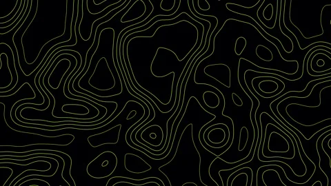 Topographic animation background on black background. Stock Footage 313446558