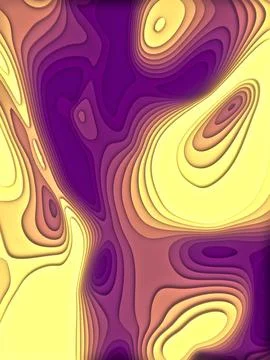 Topographic background. Colored paper cut art design for website template Stock Illustration