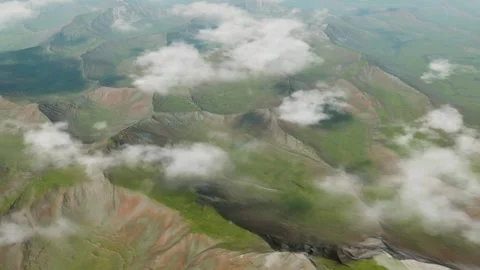 Topographic changes, transformation of land and sea, geological landforms Stock Footage 313826318