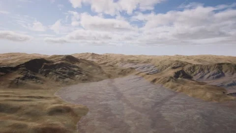 Topographic changes, transformation of land and sea, geological landforms 库存影片 313829632