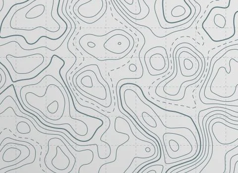 Topographic contour line map background Stock Illustration