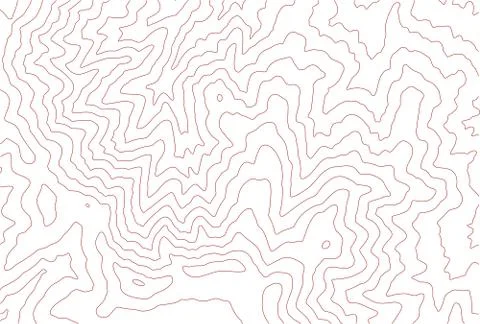Topographic contour lines Stock Illustration