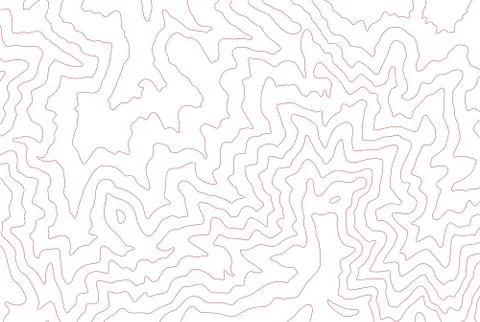 Topographic contour lines Stock Illustration