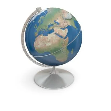 Topographic globe Stock Illustration
