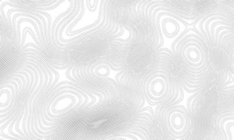 Topographic line contour map background, abstract curved fractal lines as Illustrazione stock