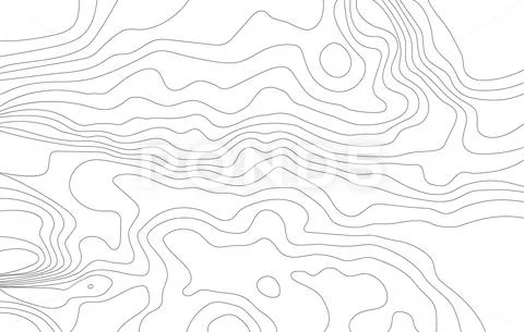 Topographic line map . Stock Illustration