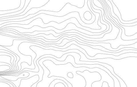 Topographic line map  . Stock Illustration