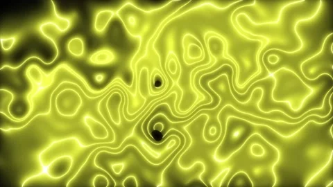 Topographic lines glow yellow in an abstract pattern. These topographic lin.. Stock Footage 337621038