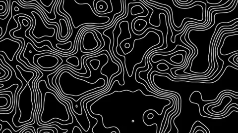 Topographic Map Animated Background Stock Footage 264655810