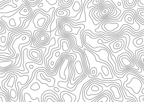 Topographic map backdrop. Conditional geography scheme and the terrain path.  Ilustração Stock