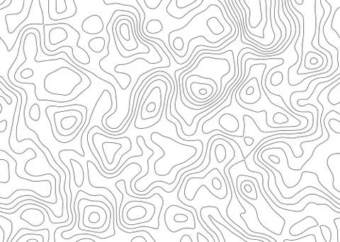 Topographic map backdrop. Conditional geography scheme and the terrain path.  Illustrazione stock