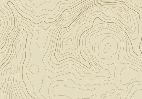 Topographic map background with altitude lines. Abstract terrain topography with Stock Illustration