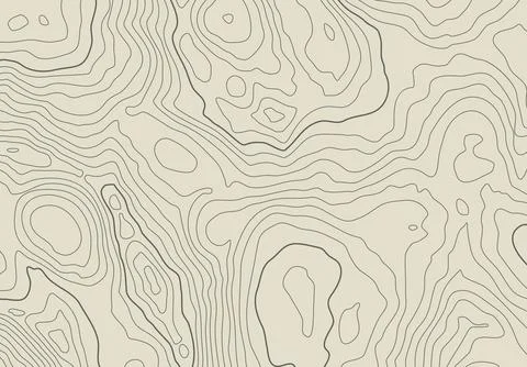 Topographic map background with altitude lines. Abstract terrain topography with Stock Illustration