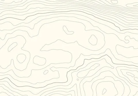 Topographic map background with altitude lines. Abstract terrain topography with Stock Illustration