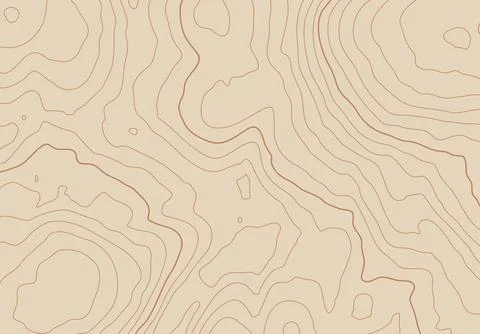 Topographic map background with altitude lines. Abstract terrain topography with Stock Illustration