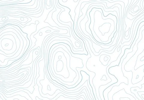 Topographic map background with altitude lines. Abstract terrain topography with Stock Illustration
