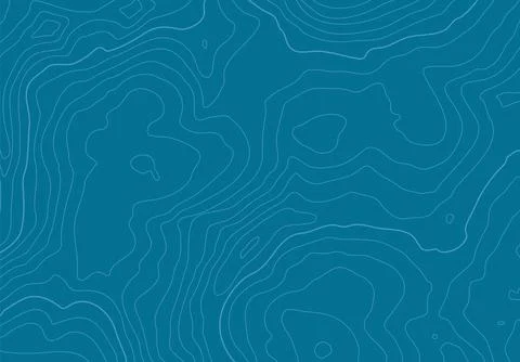 Topographic map background with altitude lines. Abstract terrain topography with Stock Illustration