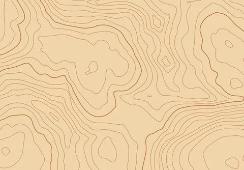 Topographic map background with altitude lines. Abstract terrain topography with Illustrazione stock