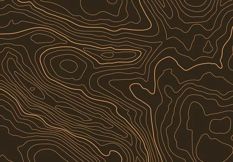 Topographic map background with altitude lines. Abstract terrain topography with Stock Illustration