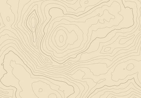 Topographic map background with altitude lines. Abstract terrain topography with Illustrazione stock