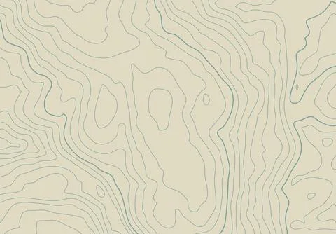 Topographic map background with altitude lines. Abstract terrain topography with Illustrazione stock